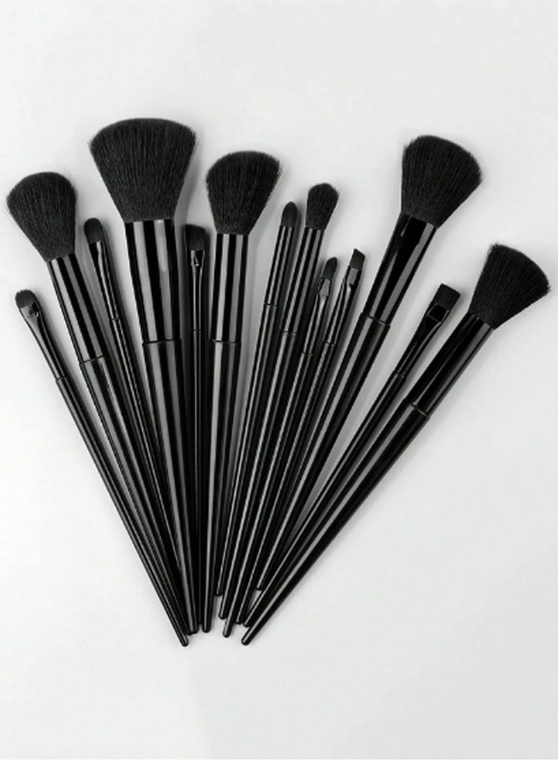 13-Piece Professional Makeup Brush Set with Travel Case – Full Face & Eye Brushes for Seamless Application - Image 4