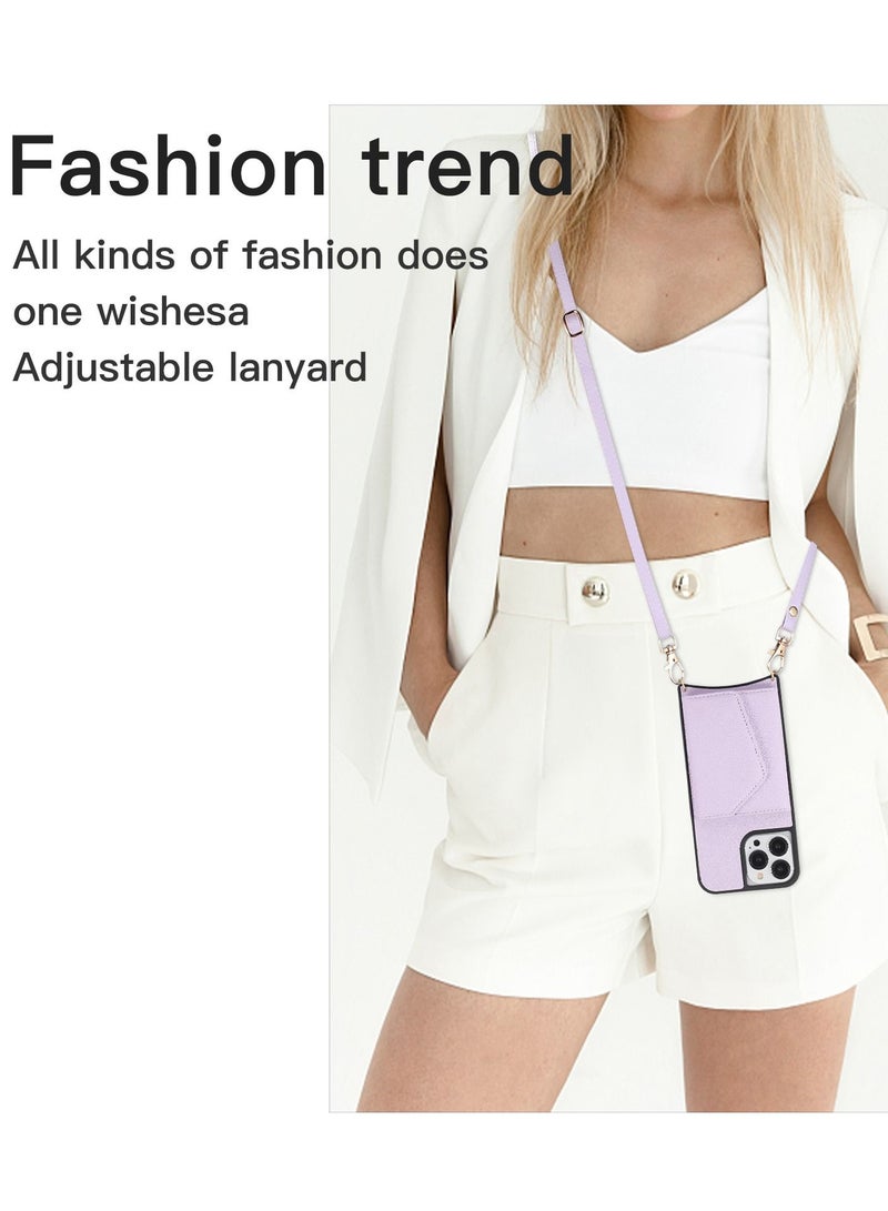 Suteni Back Cover Card Slots Leather Phone Case for iPhone - Image 2