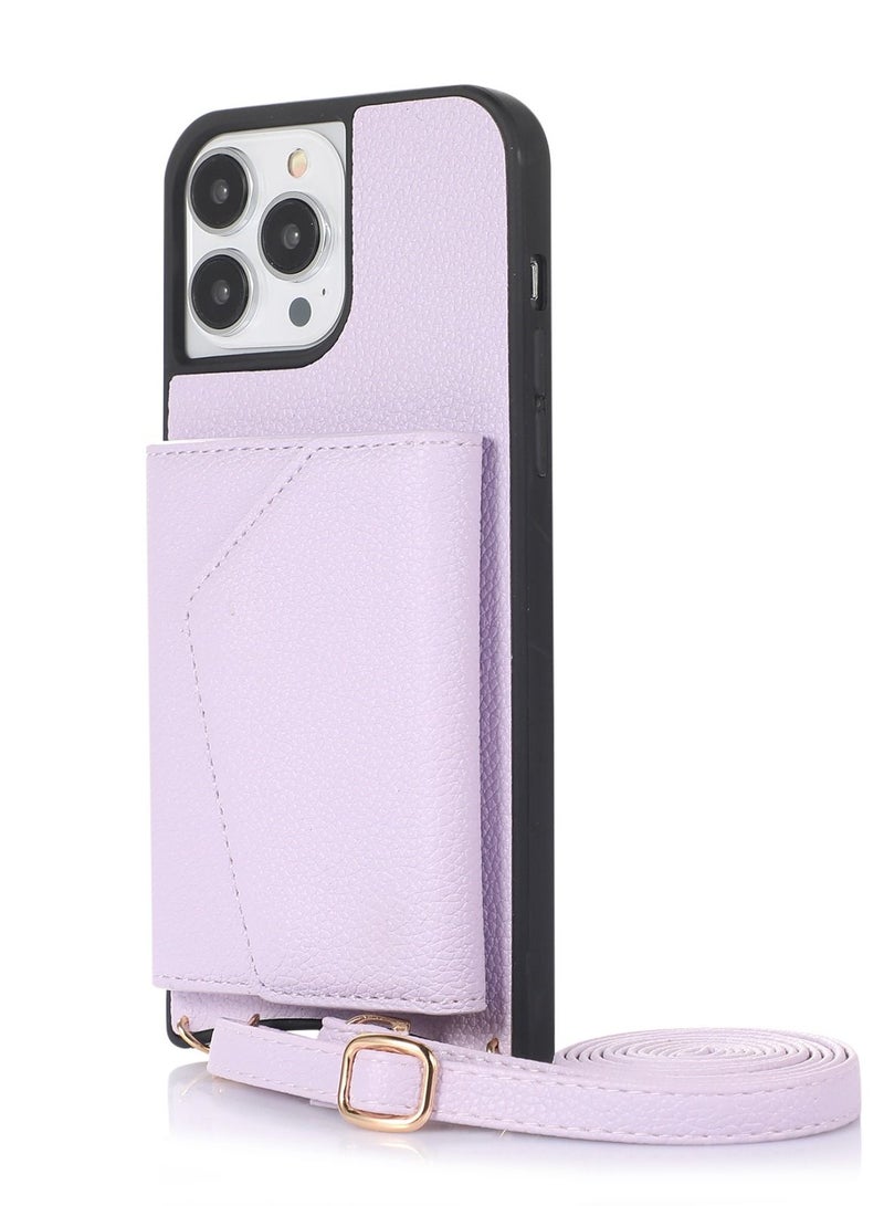 Suteni Back Cover Card Slots Leather Phone Case for iPhone - Image 1