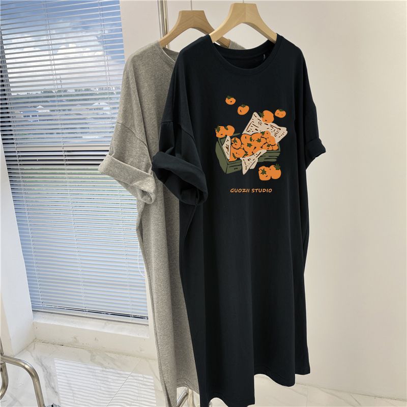 Breastfeeding dress summer outing hot mom style 2024 postpartum nursing clothing skirt summer nursing clothing skirt fashion mom Black Persimmon (side opening nursing)
