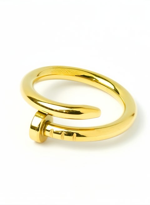 Gold Plated Adjustable Ring, Size 6