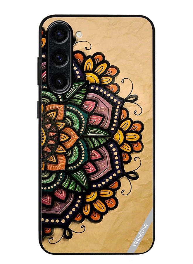VR CREATIVE Protective Case Cover For Samsung Galaxy S24 Mandala Design Multicolour - Image 1