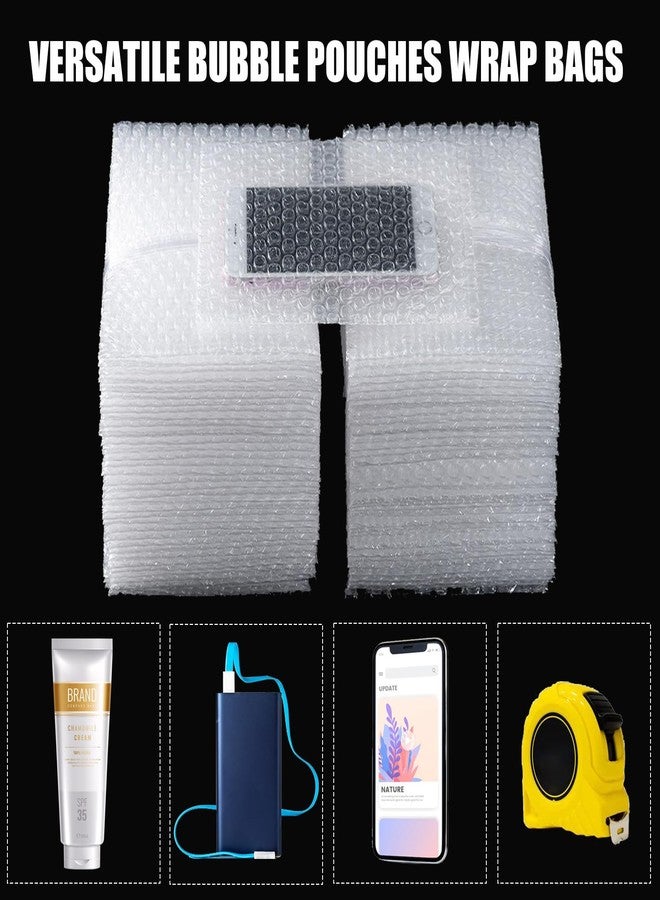 EPHECH 300PCS Clear Bubble Out Bag 6" x 6", Small Bubble Pouches Wrap Bags, Double Wall Shockproof Bubble Pouches Packaging Bags Cushioning Protective Bag for Moving, Shipping, Packing and Storage - Image 4
