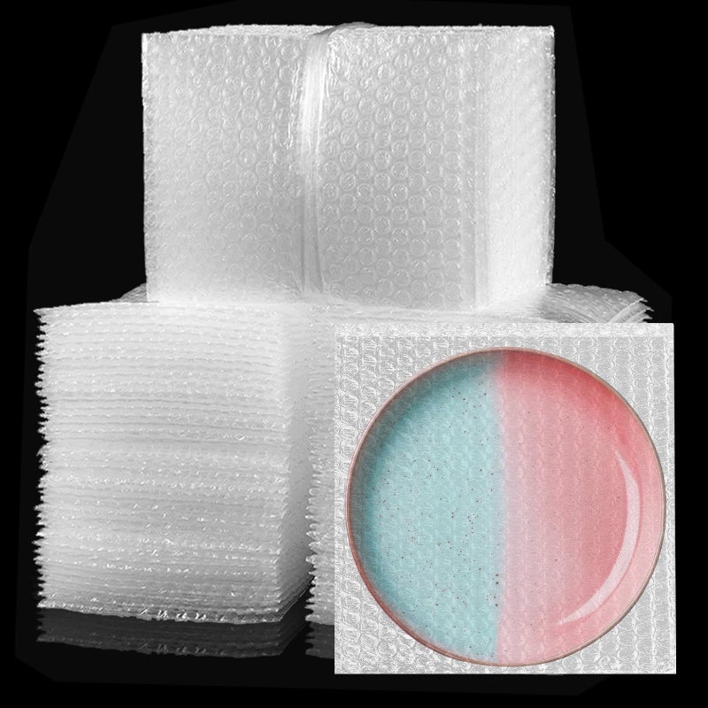 EPHECH 300PCS Clear Bubble Out Bag 6" x 6", Small Bubble Pouches Wrap Bags, Double Wall Shockproof Bubble Pouches Packaging Bags Cushioning Protective Bag for Moving, Shipping, Packing and Storage - Image 1