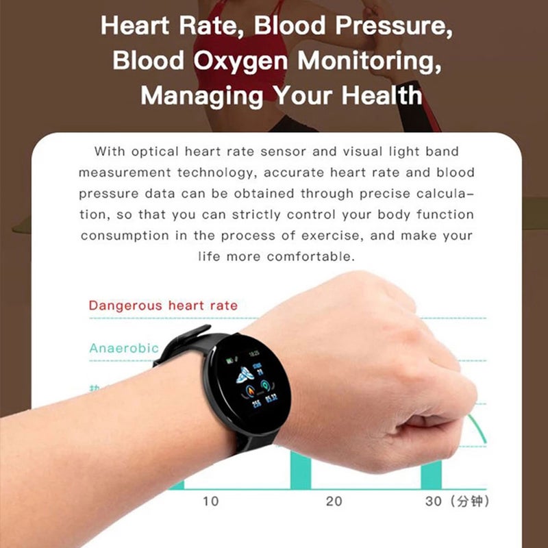 Smartwatch 1.28-Inch Clear Color Screen - Wear-Resistant Tempered Glass Sleep Monitoring Smartwatch for iOS Android Users With Phone Finder Function - Image 2