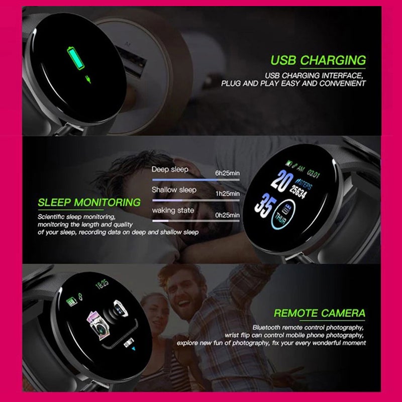 Smartwatch 1.28-Inch Clear Color Screen - Wear-Resistant Tempered Glass Sleep Monitoring Smartwatch for iOS Android Users With Phone Finder Function - Image 3