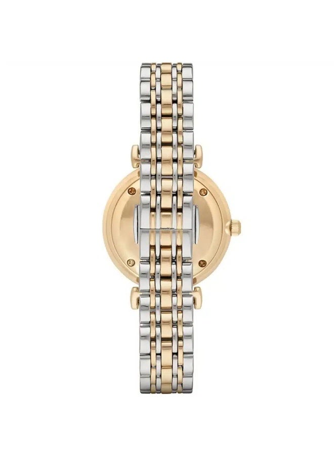 armani Emporio Armani Gianni T-Bar Women’s Watch AR2076 – Two-Tone Stainless Steel Quartz Elegant Timepiece - Image 5