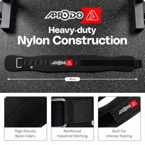 APRODO Fitness Combo Weight Lifting Belt Back Support 4.5 Inch Wide with Extra Premium Wrist Support 1 Pair for Men and Women (BLACK BLUE COMBO, Medium 32'' - 36'') - Image 3