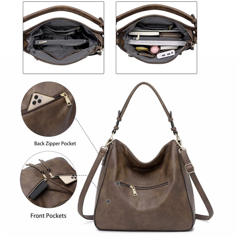 lapsting Hobo Bags for Women Handbags Purse Ladies Boho Shoulder Bag Crossbody Vegan Leather - Image 4