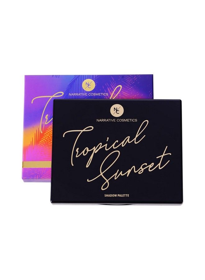 Narrative Cosmetics Tropical Sunset Eyeshadow Palette 12 Highly Pigmented Colors Professional TalcFree Eye Makeup - Image 3