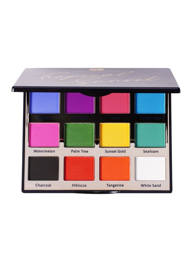 Narrative Cosmetics Tropical Sunset Eyeshadow Palette 12 Highly Pigmented Colors Professional TalcFree Eye Makeup - Image 2