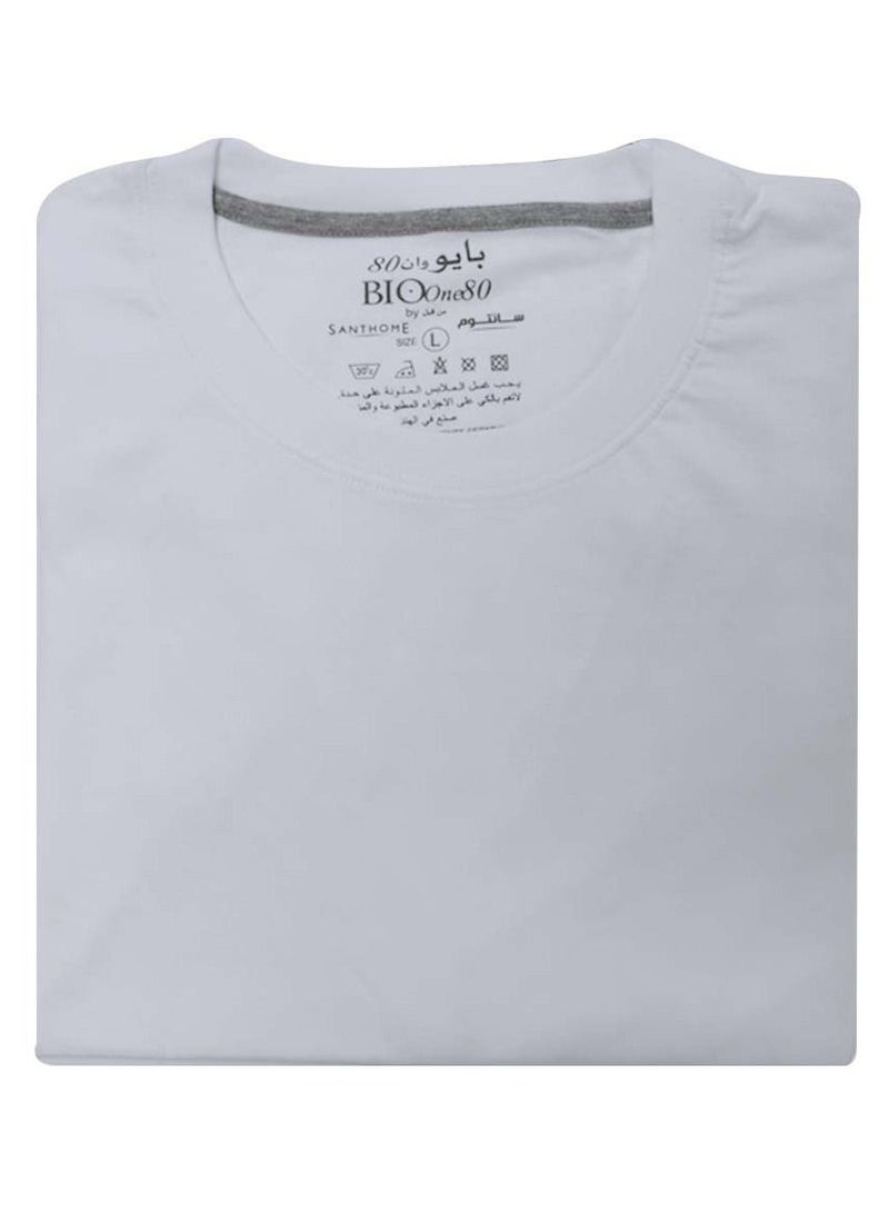 Santhome Men's Bio One80 Round Neck Half Sleeve T-Shirt