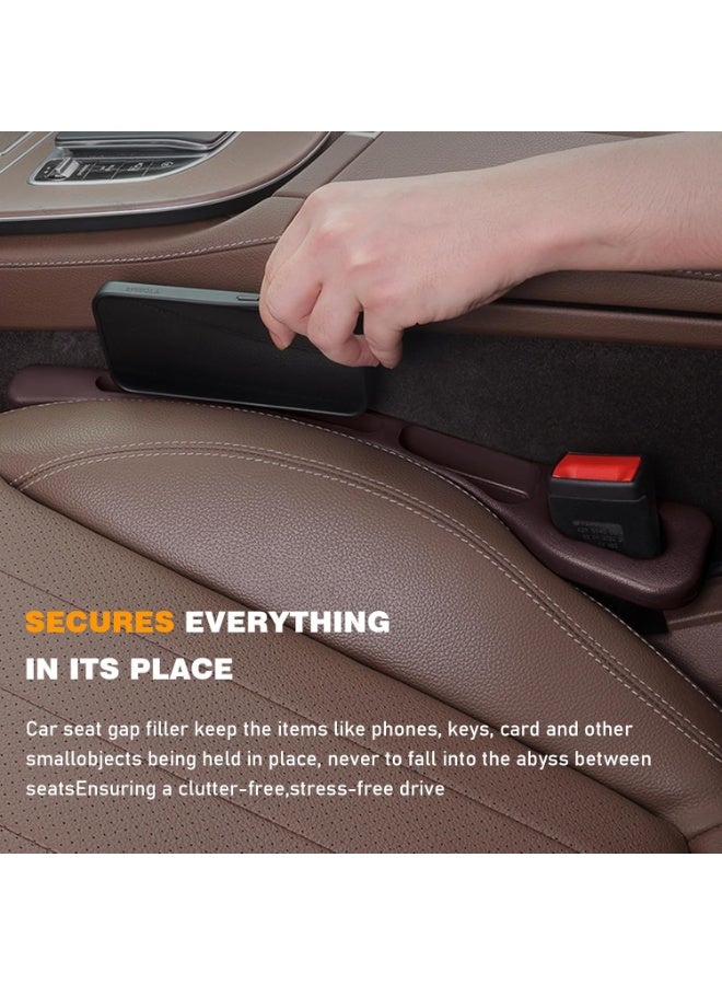 rocooart Car Seat Gap Filler, 2 PCS No-Drop Seat Side Gap Seam Filler Organizer, Universal Fit Fill The Gap Between Seat & Console, Car Accessories for Car, SUV, Truck - Image 5