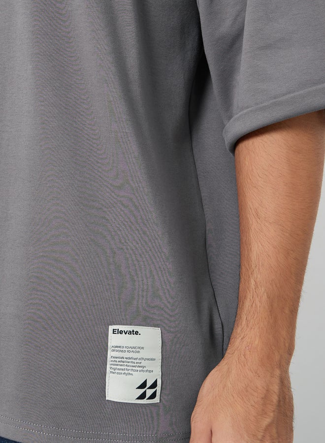 ستايلي تيشيرت جيرسي ثقيل قابل للتمدد بقصة واسعة - Image 3