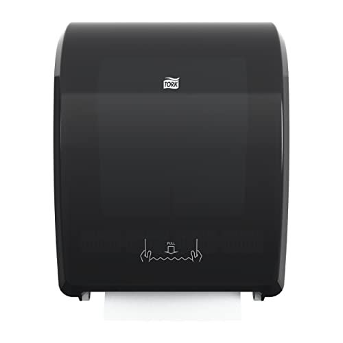Tork 772828 Mechanical Paper Towel Dispenser, 15.95" Width x 12.32" Length x 9.32" Depth, Black (Case of 1 Dispenser) - Image 1