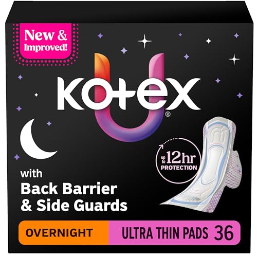 Kotex فوط كوتيكس فائقة النحافة لليلة مع أجنحة امتصاص قوي 36 قطعة قد يختلف التغليف - Image 1