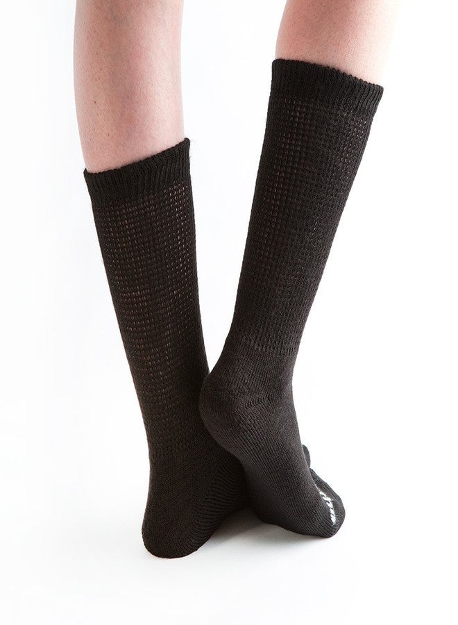 Doc Ortho Ultra Soft Loose Fit Diabetic Socks – Non-Binding Crew Socks for Men & Women, 6 Pairs - Image 3