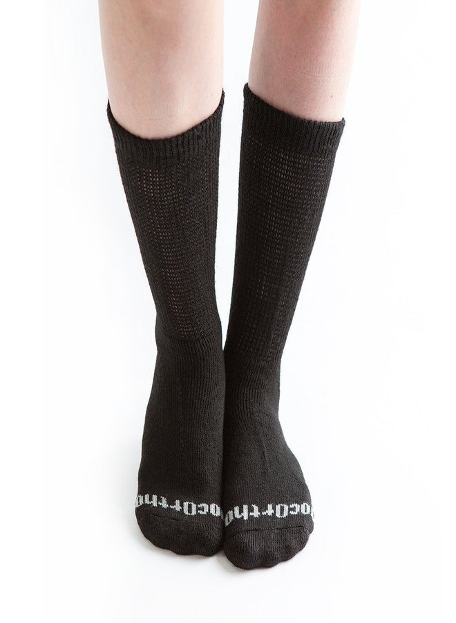 Doc Ortho Ultra Soft Loose Fit Diabetic Socks – Non-Binding Crew Socks for Men & Women, 6 Pairs - Image 2