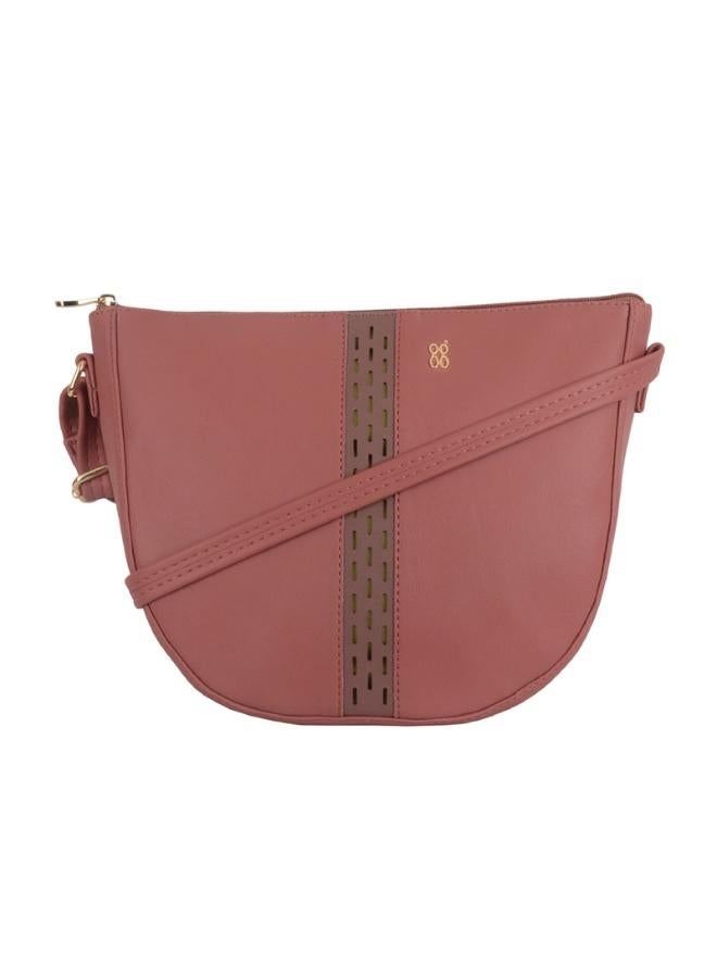Baggit Women Pink Sling Bag Medium Size | Ladies Stylish Casual Cross Body Purse Handbag - Image 1