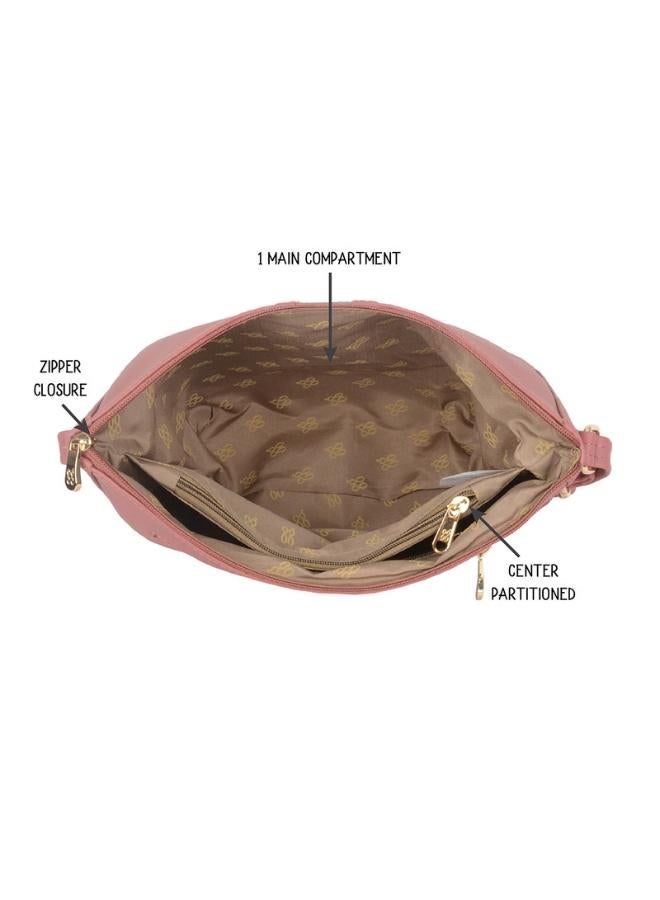 Baggit Women Pink Sling Bag Medium Size | Ladies Stylish Casual Cross Body Purse Handbag - Image 5