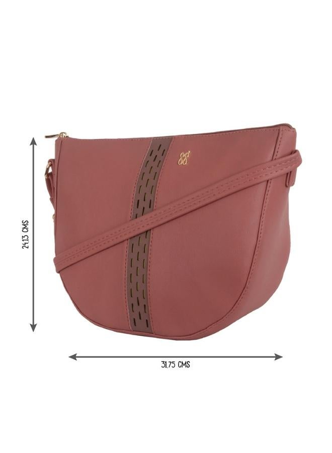Baggit Women Pink Sling Bag Medium Size | Ladies Stylish Casual Cross Body Purse Handbag - Image 3