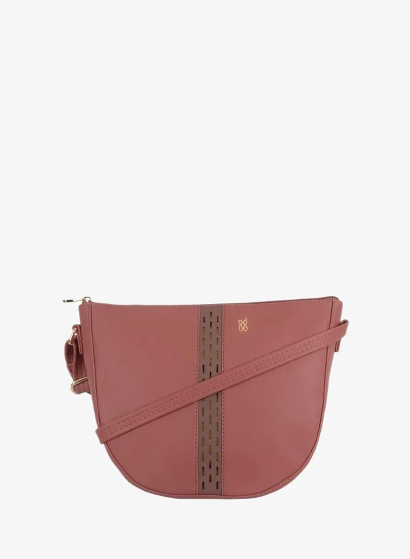 باجيت حقيبة كتف نسائية وردية متوسطة الحجم | حقيبة يد أنيقة وعصرية تُحمل على الكتف