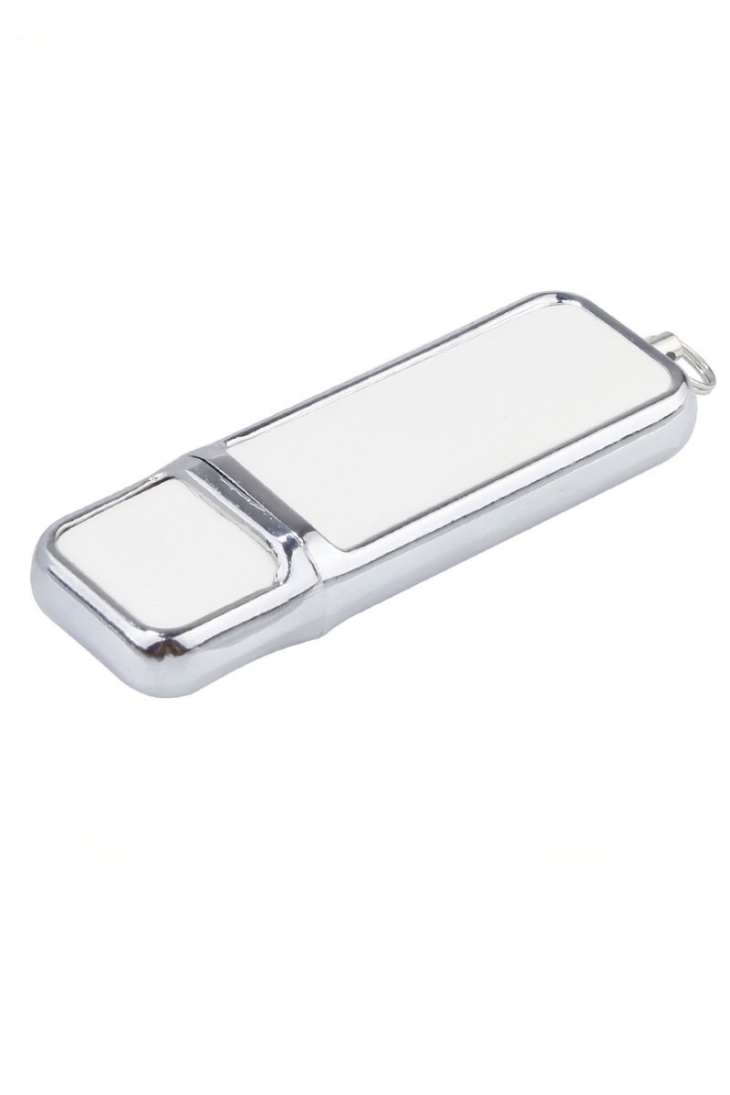 USB Flash Drive, Leather Keychain USB Pen Drive, Compact And Portable High Speed Thumb Drive, Shock Resistant USB Memory Stick For Laptops Computers, (1pc, White, 16GB) - Image 1