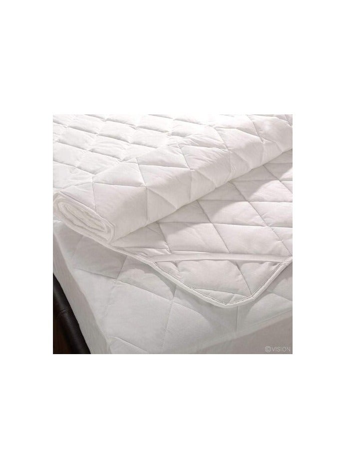 DEEP SLEEP Every Night Twin/Single Size 100X200 Cm, Satin, Space Pattern, White - Mattress Protectors - Image 2