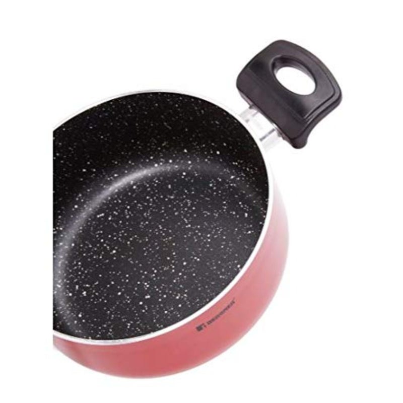Bellini Casserole, 30 cm, Red, Pressed Aluminium, Marble+ Coating, BG31436RD - Image 4