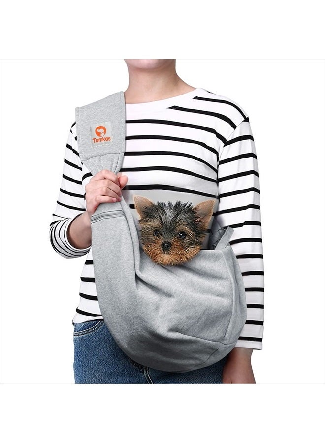 Tomkas Dog Sling Carrier for Small Dogs pet slings with extra pocket storage sling with storage pocket - Image 1