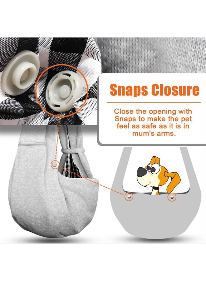 Tomkas Dog Sling Carrier for Small Dogs pet slings with extra pocket storage sling with storage pocket - Image 3