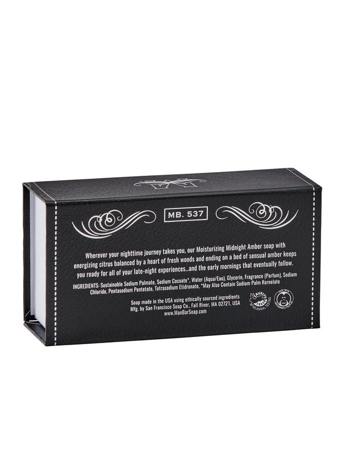 San Francisco Soap Company San Francisco Soap Company Midnight Amber Fragrance Man Bar - Moisturizing - No Harmful Chemicals - Good for All Skin Types - Made in the USA  - Image 2