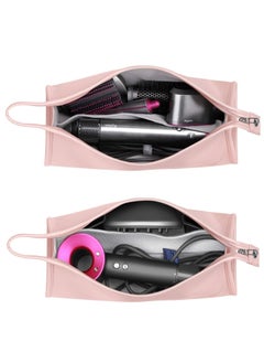SYOSI Travel Organizer for Dyson Airwrap Curling Iron Styler Compatible Portable Travel Organizer for Airwrap Hair Dryer Styler and Accessories (Pink)  - Image 4
