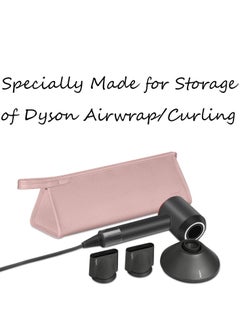 SYOSI Travel Organizer for Dyson Airwrap Curling Iron Styler Compatible Portable Travel Organizer for Airwrap Hair Dryer Styler and Accessories (Pink)  - Image 3