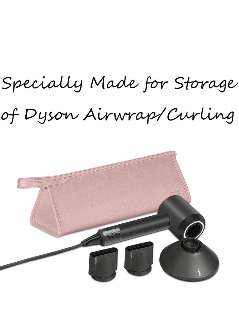 SYOSI - Travel Organizer for Dyson Airwrap Curling Iron Styler Compatible Portable Travel Organizer for Airwrap Hair Dryer Styler and Accessories (Pink) - Image 1