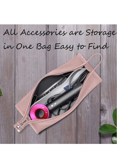 SYOSI Travel Organizer for Dyson Airwrap Curling Iron Styler Compatible Portable Travel Organizer for Airwrap Hair Dryer Styler and Accessories (Pink)  - Image 5