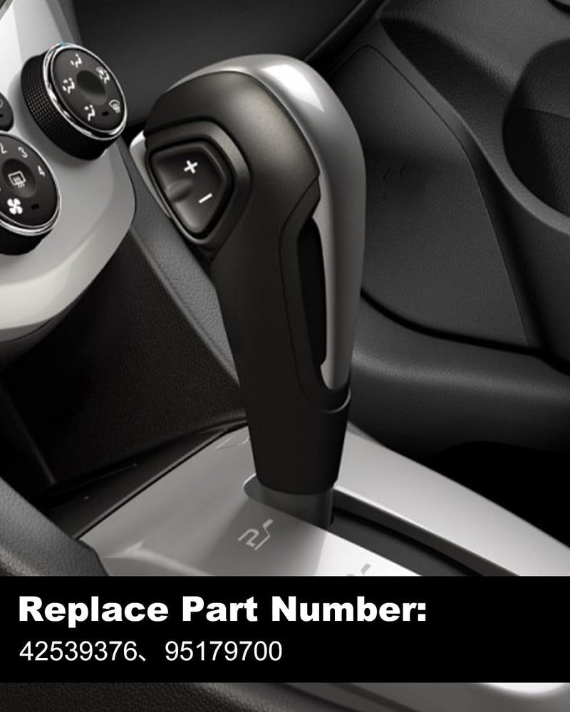 JUWEVAZU perilla de cambio de palanca de cambios automática con botón para Chevrolet Trax mate esmerilado 2013-2017, apto para Chevrolet Sonic 2012-2017 mate - Image 5