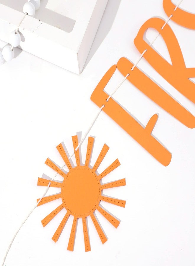 ZZDCMS First Trip Around The Sun Banner - 1st Birthday Decoration Banner, You Are My Sunshine First Birthday Decoration, Baby Shower Decor, Sun Themed One Birthday Party Banner, Prop Photo Prop Decoration - Image 5