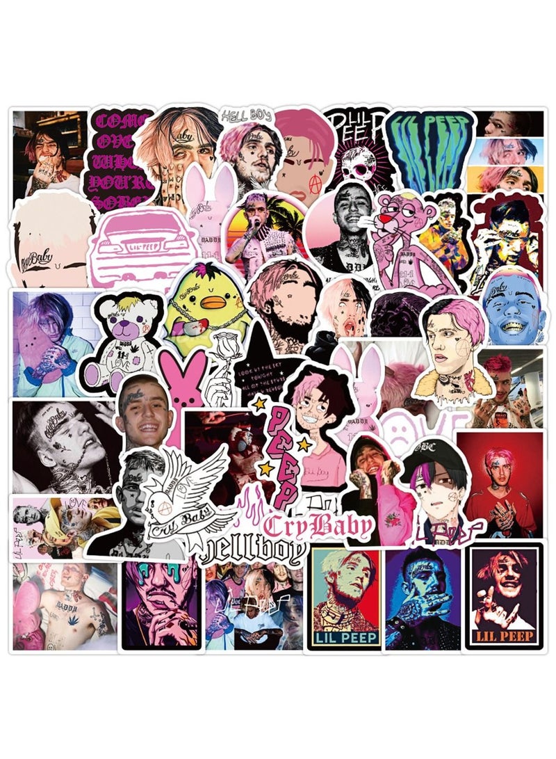 general 50-Piece Lil Peep Cute Vinyl Waterproof Sticker