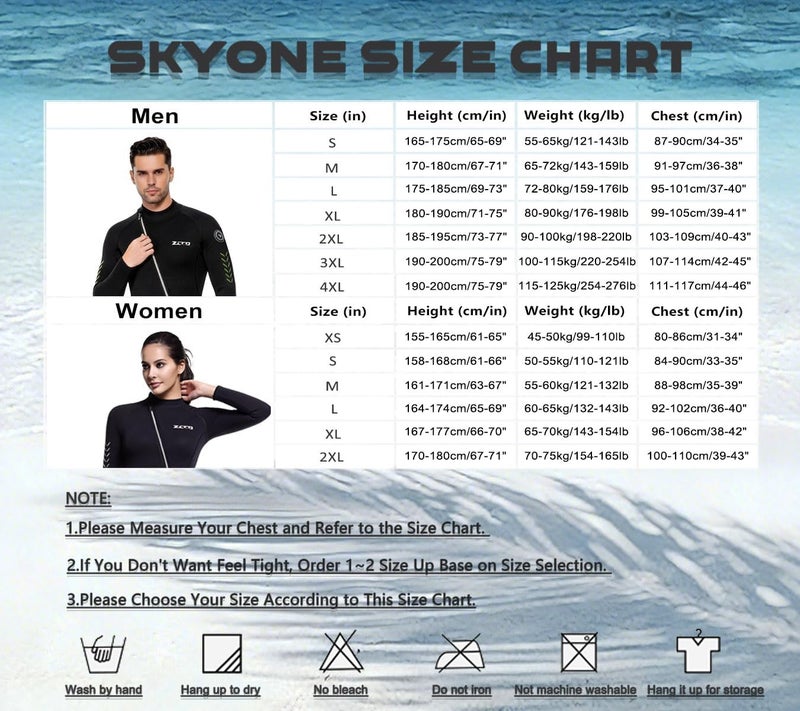 Skyone سكاي ون بدلة سباحة قصيرة 1.5 ملم 3 ملم من النيوبرين للرجال والنساء، بدلة - Image 2