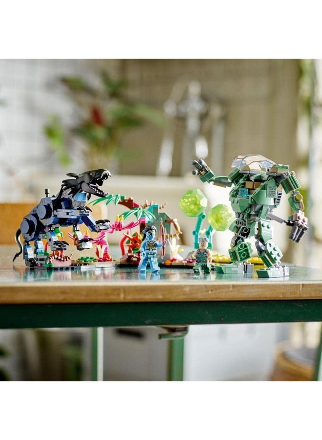 LEGO Avatar Neytiri & Thanator vs. AMP Suit Quaritch 75571 Building Kit (560 Pieces) - Image 1
