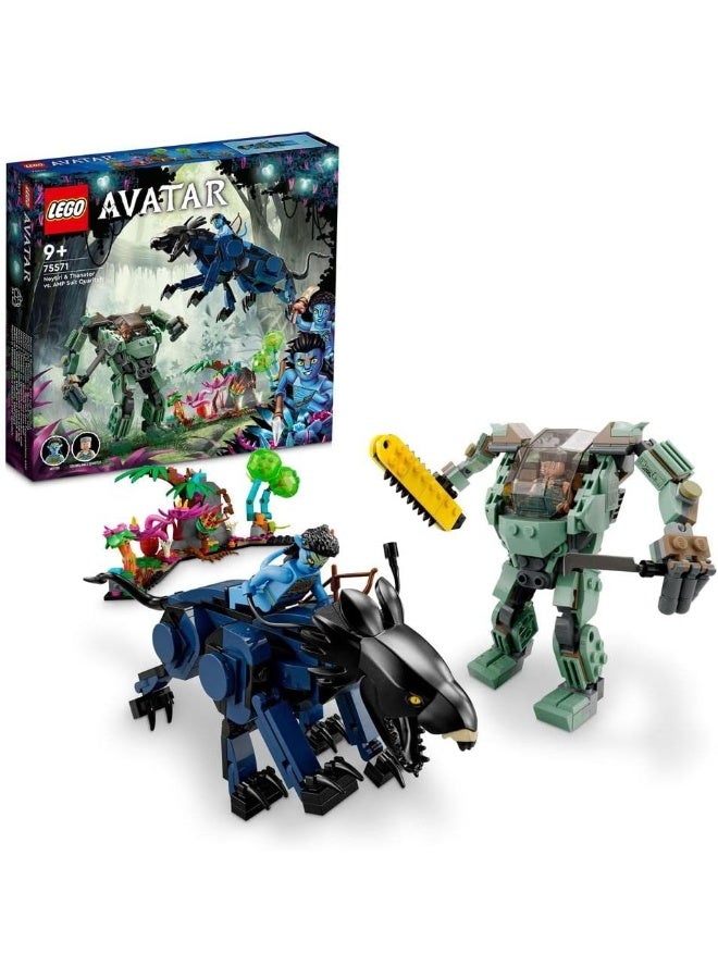 LEGO Avatar Neytiri & Thanator vs. AMP Suit Quaritch 75571 Building Kit (560 Pieces) - Image 5