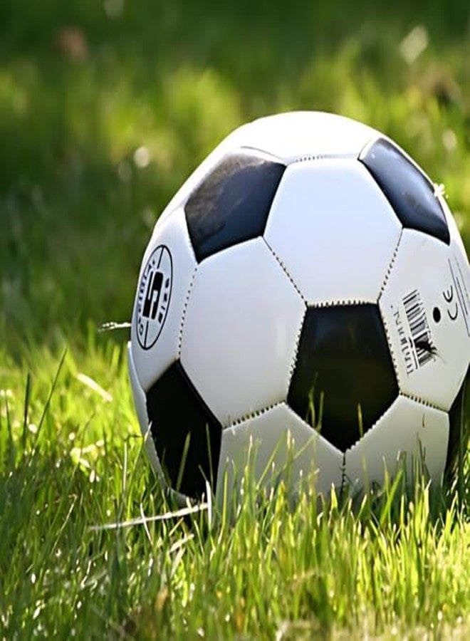 Owlix Black and White Football Size 5 - Standard Match Football White & Black - Image 3