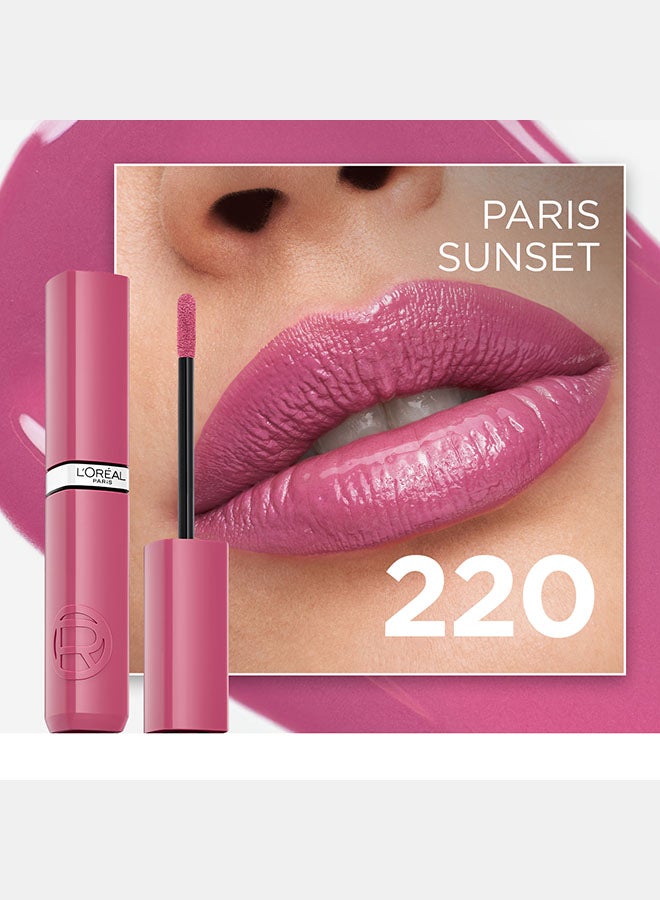 لوريال باريس إنفاليبل لاك ريزستانس أحمر شفاه سائل - 220 باريس سانسيت - Image 2