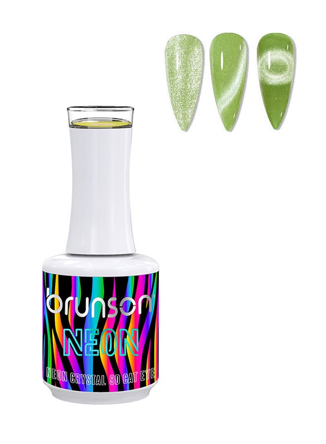 brunson Gel Polish 15ml Neon Crystal 9D Cat Eye Gel Nail Polish Sparkly Diamond Gel Effect Magnetic French Manicure Pedicure Soak Off UV LED Gel Polish Salon Quality Chip Resistant Nail Extensions Nail Art - Image 1