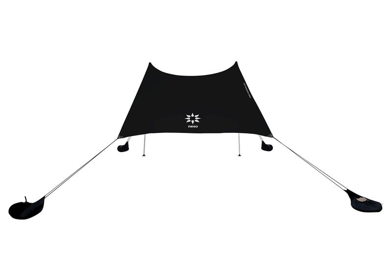 Neso Grande Portable Beach Tent Sun Shelter Lightweight Beach Shade Canopy Easy Setup for Family Outings Patented Reinforced Corners UPF 50 Sun Protection 7ft Tall 9 x 9ft Black - Image 2