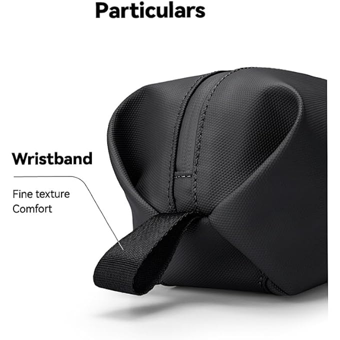 MARK RYDEN MR-35 TRAVEL ORGANIZER POUCH  LIGHTWEIGHT OXFORD WATERPROOF TECH BAG WITH WRIST STRAP  MINIMALIST STORAGE FOR CABLES, GADGETS, AND ACCESSORIES (GRAY) - Image 3