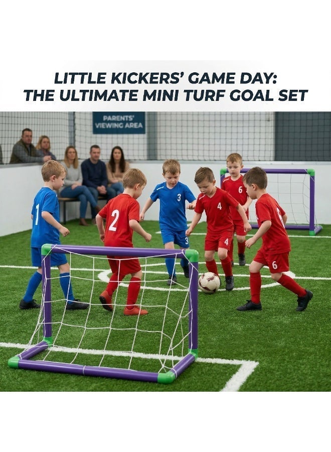 KUKOKI TOYS Football set indoor ,outdoor include Goal Post ,ball ,air pump Soccer Ball Game Set for Kids, Toss Soccer Goal Game with shooting point , training for kids ,  Best for gifting  , - Image 4