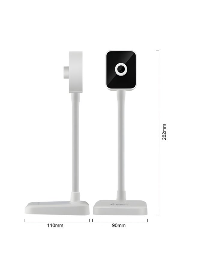 Kisonli KISONLI D1 1080p(1920 x 1018)Webcam for PC with Auto Focus and Microphone, Professional Lens, USB 2.0 Port - White  - Image 4