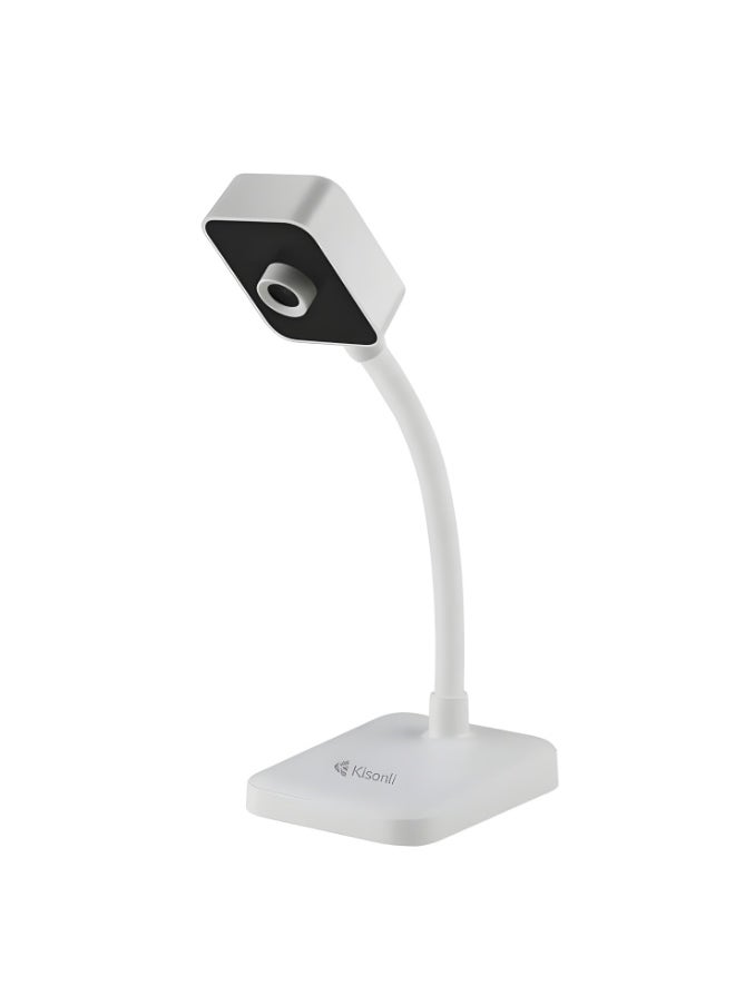 Kisonli KISONLI D1 1080p(1920 x 1018)Webcam for PC with Auto Focus and Microphone, Professional Lens, USB 2.0 Port - White  - Image 3